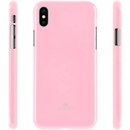Mercury Goospery Jelly iPhone Xs Max - Světle růžová