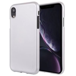 Goospery Mercury i-Jelly Metal iPhone XR - Stříbrná
