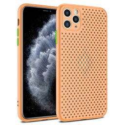 Pouzdro Breath Case iPhone 12, 12 Pro - růžové