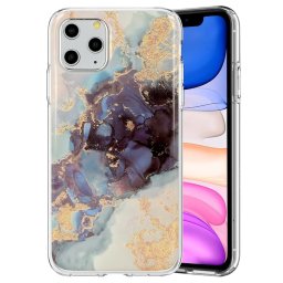Pouzdro TopQ iPhone 12 Pro silikon Marble Glitter - Design 3