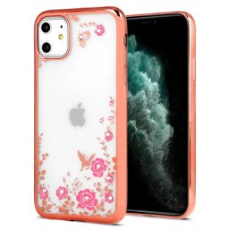 Vennus Diamond Flower iPhone 12 mini - růžově zlatá
