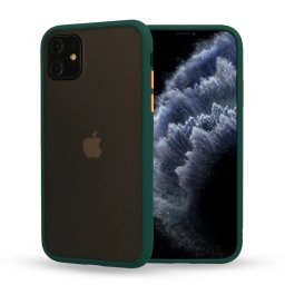 Pouzdro Vennus Color Button Bumper iPhone 12 Pro Max - zelené