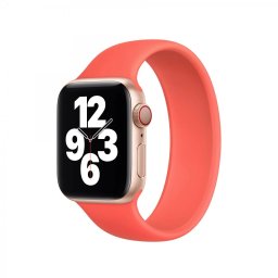 Navlékací řemínek Solo Loop Apple Watch Series 1/2/3 38mm - Citrusově růžová (L)