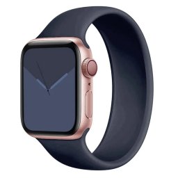 Řemínek iMore Solo Loop Apple Watch Series 4/5/6/SE 44mm - Půlnočně modrá (S)