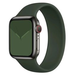 Navlékací řemínek Solo Loop Apple Watch Series 1/2/3 42mm - Kypersky zelená (XS)