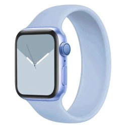 Navlékací řemínek Solo Loop Apple Watch Series 1/2/3 42mm - Šeříkově modrá (L)