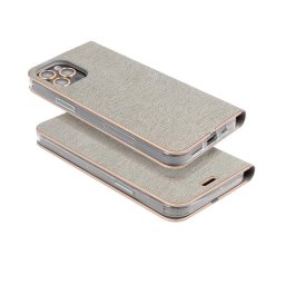Pouzdro Forcell Luna Book Gold iPhone 12 Pro Max - Šedé