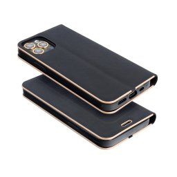 Pouzdro Forcell Luna Book Gold iPhone 12 Pro/12 - Černé