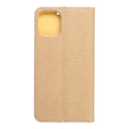 Pouzdro Forcell Luna Book Gold iPhone 12 Pro/12 - Zlaté