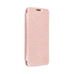 Forcell Electro Book iPhone 12 Pro Max - růžově-zlaté