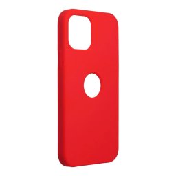 Forcell SILICONE iPhone 12 Pro Max - Červené výřez na logo