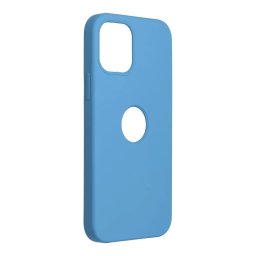 Forcell SILICONE iPhone 12 Pro Max - Modré výřez na logo