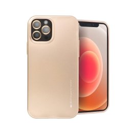 Pouzdro MERCURY i-Jelly Case silikonové iPhone 12/12 Pro - zlatá metalíza