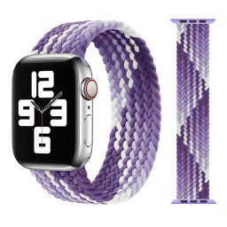 Řemínek iMore Braided Solo Loop Apple Watch Series 1/2/3 38mm - borůvkový (M)