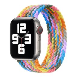 Řemínek iMore Braided Solo Loop Apple Watch Series 1/2/3 38mm - heart violet (L)