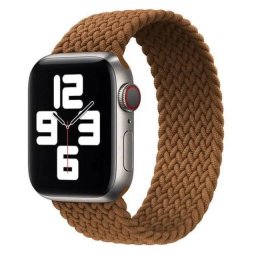Řemínek iMore Braided Solo Loop Apple Watch Series 1/2/3 38mm - kávový (L)