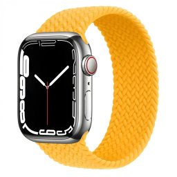 Řemínek iMore Braided Solo Loop Apple Watch Series 1/2/3 38mm - oranžovožlutý (M)