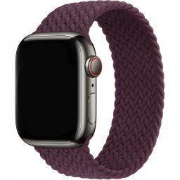 Řemínek iMore Braided Solo Loop Apple Watch Series 1/2/3 38mm - tmavě višňová (M)