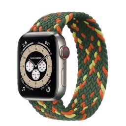 Řemínek iMore Braided Solo Loop Apple Watch Series 1/2/3 38mm - zelený/oranžový/žlutý (S)