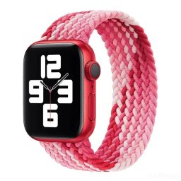 Řemínek iMore Braided Solo Loop Apple Watch Series 1/2/3 42mm - jahodový (M)