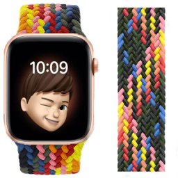 Řemínek iMore Braided Solo Loop Apple Watch Series 1/2/3 42mm - kontrast (L)