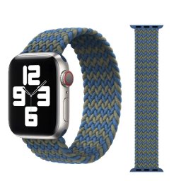 Řemínek iMore Braided Solo Loop Apple Watch Series 1/2/3 42mm - modrý zelený (M)
