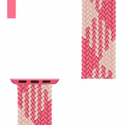 Řemínek iMore Braided Solo Loop Apple Watch Series 1/2/3 42mm - sakura (XS)
