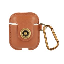 Pouzdro Vennus Protective Leather Case AirPods 1/2 - Hnědé