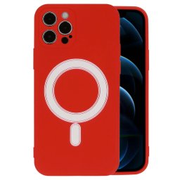 Pouzdro Tel1 TECT MagSilicone Case - iPhone 12 - Červené