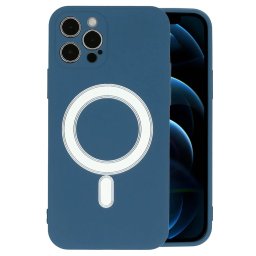 TEL PROTECT MagSilicone iPhone 12 - Tmavě modré