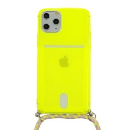 Vennus STRAP Fluo Case iPhone 12 mini - Neonově žlutá