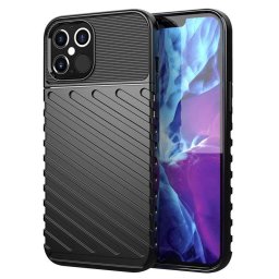 Pouzdro Apolis Thunder Case elastické pancéřové iPhone 12 Pro / iPhone 12 černé