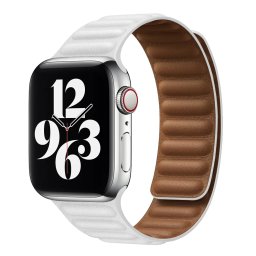 iMore Řemínek Kožený tah Apple Watch Series 1/2/3 (42mm) - bílý