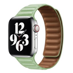 iMore Řemínek Kožený tah Apple Watch Series 1/2/3 (42mm) - pistáciový