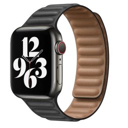 iMore Řemínek Kožený tah Apple Watch Series 1/2/3 (38mm) - černý