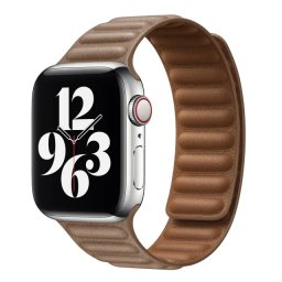 iMore Řemínek Kožený tah Apple Watch Series 1/2/3 (38mm) - hnědý
