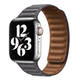 iMore Řemínek Kožený tah Apple Watch Series 1/2/3 (38mm) - šedý