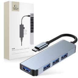 Tech-Protect V1-HUB Adapter 4in1 Grey