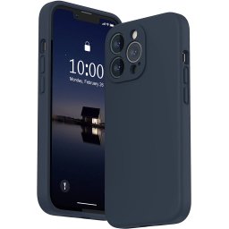Pouzdro Vennus Silicone Lite iPhone 13 Pro Max - Půlnočně modré