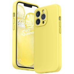 Pouzdro Vennus Silicone Lite iPhone 13 Pro Max - Žluté