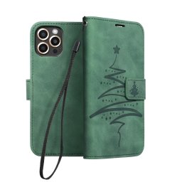 Pouzdro MEZZO Christmas iPhone 13 Pro Max - Vánoční stromeček zelený