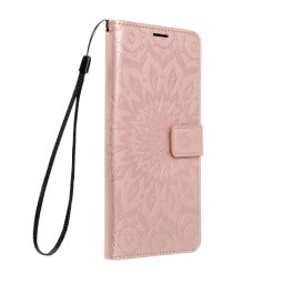 Pouzdro Forcell MEZZO Book iPhone 13 Pro Max - Mandala růžově zlatá