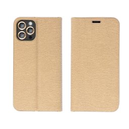 Pouzdro LUNA Book Gold iPhone 13 PRO MAX - Zlaté