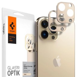 Spigen GLAStR OPTIK iPhone 13 Pro Max [2 Pack] - Gold