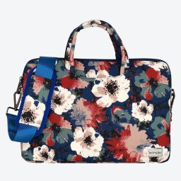 Wonder BriefCase Laptop 13"-14" - Modrá s kaméliemi