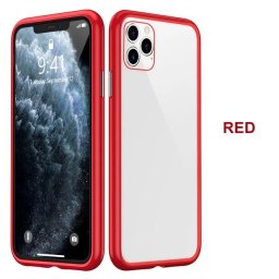 Pouzdro XO Glass Case na Apple iPhone 11 - Červené