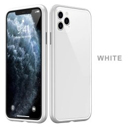 Pouzdro XO Glass Case iPhone 11 Pro Max - Mléčně bílé
