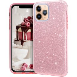 Třpytivé pouzdro Forcell Shining Case na iPhone 11 Pro Max - Růžové