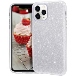 Pouzdro Forcell Shning Case iPhone 11 Pro - Stříbrné
