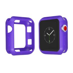 Kryt SILICONE CASE na Apple Watch Series 3/2/1 (38mm) - Fialový